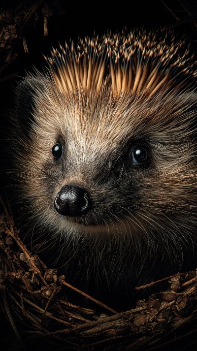 Hedgehog Hunting At Night. Hedgehog. Ultra Realist 71efaa99 12af 45eb Aadb 2dde7efe0a21 1 Gigapixel Standard 6x