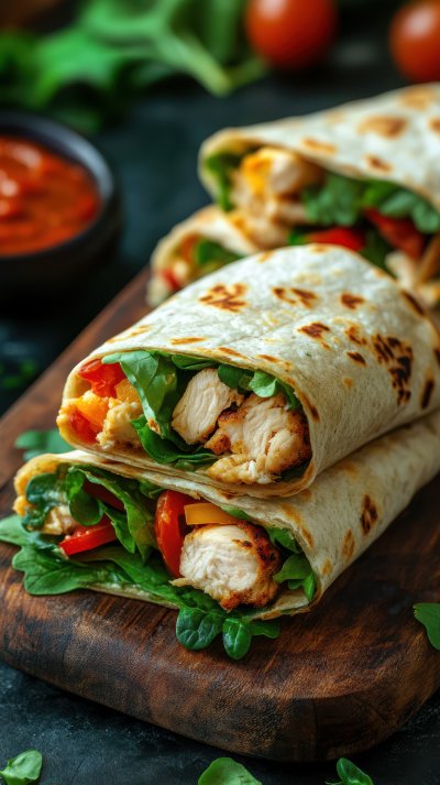 Homemade Healthy Turkey Spinach Wraps. Chicken Wr 5c876046 8a05 4d1e 9015 44b5a0611c8e 3 Gigapixel Standard 6x