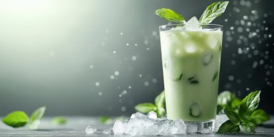 Ice Green Tea Milk. Smoothie With Ice. Ultra Real 75a205bd Abc1 4851 A9b7 206ff6466907 3 Gigapixel Standard 6x