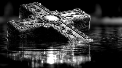 Jezus Chrystus Krzy. Christian Cross. Ultra Reali Ffb7f872 586f 4cf6 909a B0ee2be22baf 1 Gigapixel Standard 6x Bw