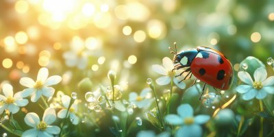 Ladybug. Summer Background. Ultra Realistic. Phot 30d33f12 1ce0 4d43 A196 2c67536f0e71 1 Gigapixel Standard 6x