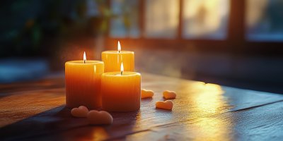 Lit Candles In A Dim Room With Soft Glowing Light 303f7e57 7115 4b6f Bee7 7be0707224c4 1 Gigapixel Standard 6x