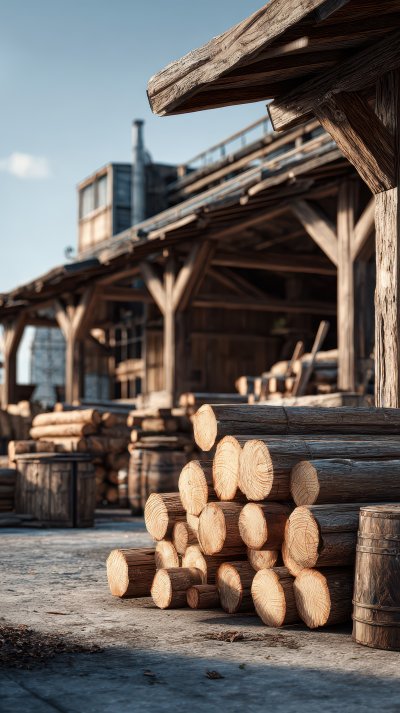Lumber Mill Detail. Wood Factory. Ultra Realistic 28b53894 2d60 4170 Be97 Bb4f8cc9db36 2 Gigapixel Standard 6x