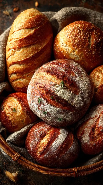 Many Mixed Breads In Basket On The Table Shot From Abo 34a14ad7 Cffa 47fa 9ae9 C9d35a08d544 0 Gigapixel Standard 6x