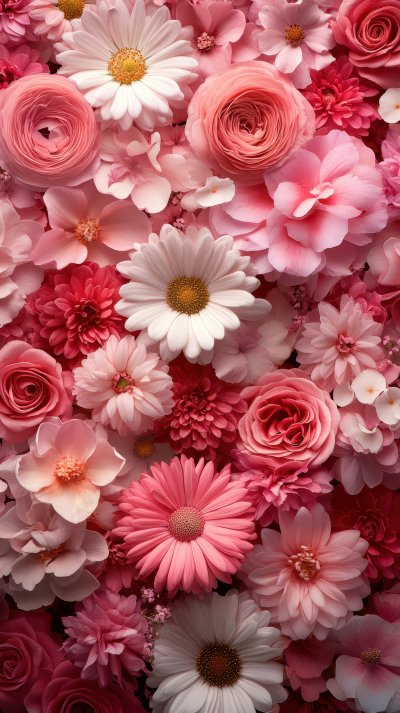 Many Various Pink Red And White Flowers Abstract Pa 1c48f91d D670 4e2c B9f8 141ce2dd019b 1 Gigapixel Standard 6x