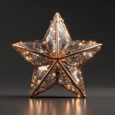 Metal 3d Star On Transparent Background. Christmas 45a04c8e Cb96 487e Be30 B2407640040a 0 Gigapixel Standard 6x
