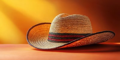 Mexican Sombrero Hat On Orange Table Closeup. Spa 86e45e38 65ff 4d7e B1b1 469345989958 1 Gigapixel Standard 6x