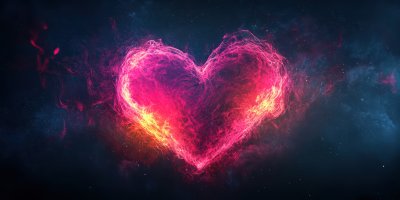 Neon Heart Symbol On Black Background. Heart Back Ca0a34a0 Dab6 432e 8959 89fbffe022b4 3 Gigapixel Standard 6x