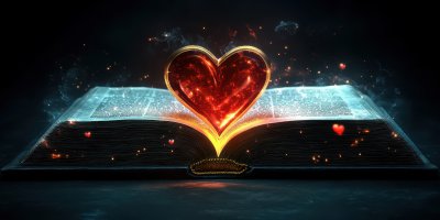 Open Book With Heart In The Middle. Religion Love 92ef30a1 A607 4d7f 891b Ffec1b4e2c5e 1 Gigapixel Standard 6x