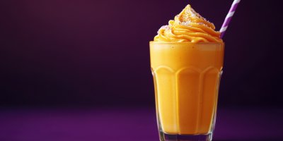 Orange Milkshake Glass Minimalist On A Purple Bac D0686b48 24dc 4274 9cd9 A2afcb6348f7 3 Gigapixel Standard 6x