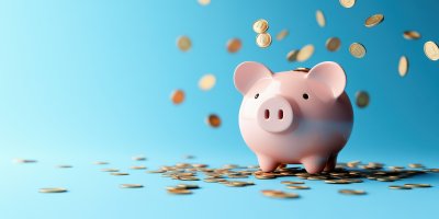 Piggy Bank With Falling Coins On Pastel Blue 2d8d285d 275d 4e33 A88e 7b988b23a92c 0 Gigapixel Standard 6x