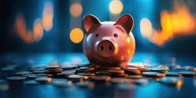 Piggy Bank Around With Pile Of Coins With Ye C843eef6 Be81 4e6b 83c4 107ae22f58ec 0 Gigapixel Standard 6x