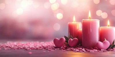 Pink Candles With Hearts On Them On Pink Backgrou 40fc78cb 5e30 4e08 B0bc Db058db0a28c 0 Gigapixel Standard 6x