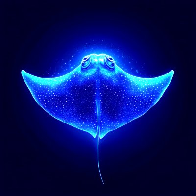 Portrait Stingray In The Ocean Ai Generative. Fis 5bd6a502 7f79 4eda B6db 003a9f693944 2 Gigapixel Standard 6x Hc