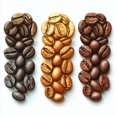 Roast Levels Of Coffee Beans. Illustration. B017f46d 7f93 4b62 A369 1375c3e842af 0 Gigapixel Standard 6x