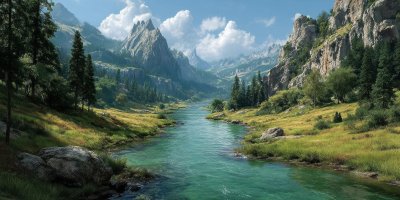 Scenic View Of River And Mountains Against Sky. M 0fe96cea 9618 484a 8746 2e68cd17824e 0 Gigapixel Standard 6x