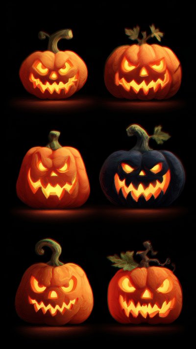 Set Of Halloween Scary Pumpkins Cut. Spooky Cree 73386014 9472 4762 9ce5 9b73666cf001 1 Gigapixel Standard 6x