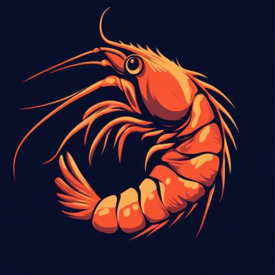 Shrimp Logo Design. Fish Logo Icon. Illustration 6ae85ec7 Ffe5 48cf 85cc B22258b1d92e 1 Gigapixel Standard 6x