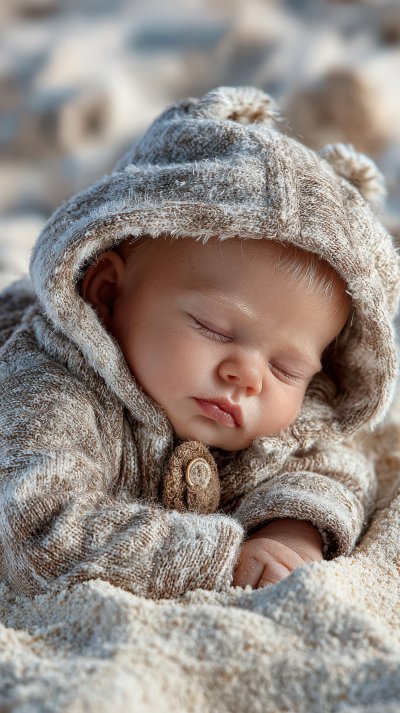 Sleeping Newborn Baby Wearing Pajamas. Cute Baby. Eaccc70c 8981 4ef6 8279 B2addf0f4dcd 2 Gigapixel Standard 6x