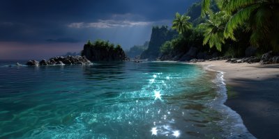 Small Tropical Island Surrounded By Crystal Clear 2a18e416 7f3a 4de5 B2e2 123bde033c2a 3 Gigapixel Standard 6x