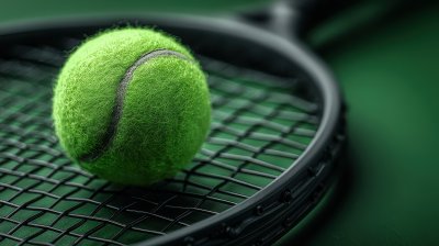 Tennis Racket And Ball On Green Background Space C759a312 0ff1 43e3 A2e0 308d76ceca39 2 Gigapixel Standard 6x
