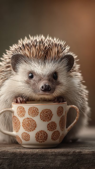 The Hedgehog Drinks Milk. Hedgehog. Ultra Realisti Ad91ae4f 8d11 4d84 924e 1c5095520ba9 2 Gigapixel Standard 6x