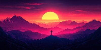 The Silhouette Of The Cross Across The Mountain A C6c538a9 5b0a 4e1b A20d Cb674532087c 1 Gigapixel Standard 6x