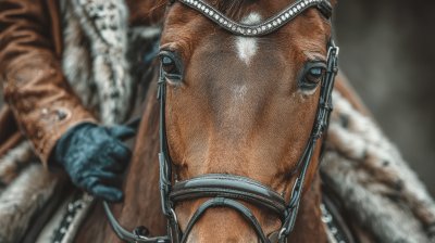 The Sorrel Horse Is Wearing A Bridle And A Blue Wa Fa4fce43 D6fe 4b96 9cf9 8da203b38098 3 Gigapixel Standard 6x