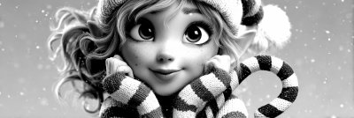 Vector Retro Cartoon Christmas Elf Girl Holding C Ae0513d0 20da 457f B143 509dc64e89b7 2 Gigapixel Standard 6x Bw