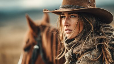 Western Lifestyle Portrait Of Woman Cowgirl Riding 2a595554 7503 432e 8e91 214b8ad3a203 0 Gigapixel Standard 6x