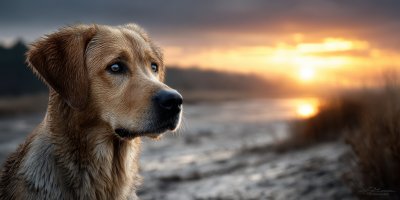 Yellow Labrador Retriever Chief On The Beach In A 09386439 05d1 46c1 Ade0 530242cea9c4 3 Gigapixel Standard 6x