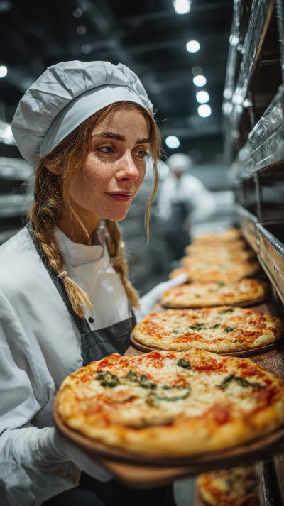 Young Caucasian Woman Baker Is Holding A Wood Pee 24522f88 Fdc8 48fc B7c0 F939d25ba573 1 Gigapixel Standard 6x
