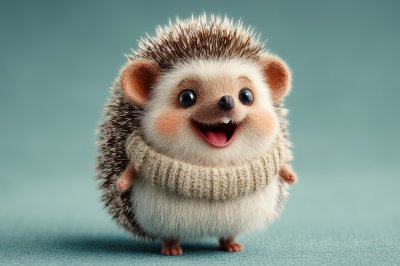 Adorable Cartoon Hedgehog Standing And Smiling Ha F09bcf59 A88b 477e Bf0b 7609783504cb 2 Gigapixel Standard 6x