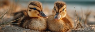 Baby Ducklings Exploring The Soft Grass On A Warm S 65959d71 05e2 45c9 9646 61fa0fdc0771 2 Gigapixel Standard 6x