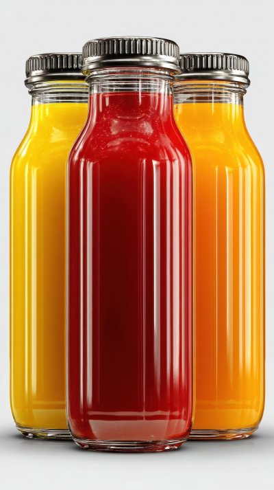 Bouteilles De Jus De Fruits Alignes. Bottle Facto D2ccb384 00a6 46d9 8d46 86f83e77f7c0 2 Gigapixel Standard 6x