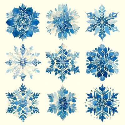 Collection Of Blue Snowflakes Drawn 9e165ac1 113d 4ab6 8315 9b24db6c962a 2 Gigapixel Standard 6x Tealorange