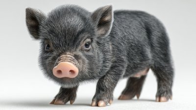 Cute Black Pigs. African Swine Fever. Isolate On W Ef7d1853 E988 42f8 Bf61 92904cd31460 1 Gigapixel Standard 6x