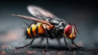 Fly Close Up Close Up Photo Of A Fly A Fly On Metal. I 5282f04b 34c1 4f57 B0f2 717d2b825a97 1 Gigapixel Standard 6x