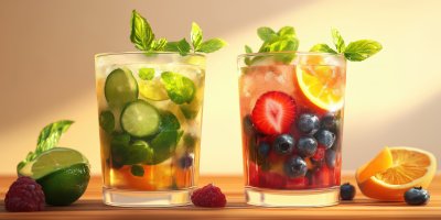 Mojito Cocktail Fresh Cocktail With Fruits Ultra Realistic Photorealistic Ar 2 1 Stylize 250 1737667953 Gigapixel Standard 6x