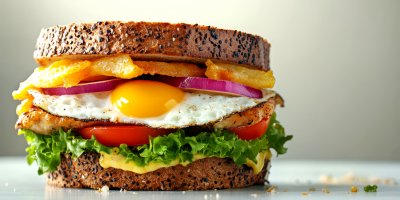 Sandwich With Egg Cheese And Vegetables. Chicken 4f3ef2f2 F87d 44e7 A058 7440a42d87ca 3 Gigapixel Standard 6x Stylut