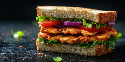 Sandwich With Homemade Chicken Strips. Chicken Sa E719a836 3da9 43f8 A0d2 933b0a65c035 2 Gigapixel Standard 6x