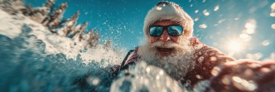Santa Claus Skiing Jet Ski. Santa Claus. Ultra Real D69c641b 02d1 4343 8da8 4435b750cb9d 2 Gigapixel Standard 6x