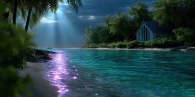 Small Tropical Island With House. Small Tropical 3752f213 550b 4ed2 A96a 74f7add83a04 0 Gigapixel Standard 6x