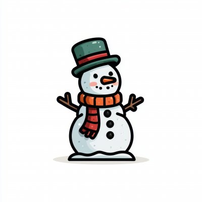 Snowman Icon On Plain White Background. Snowman Ic E6c2cc9d 0083 4bb2 9fda A0f909a8eea3 2 Gigapixel Standard 6x