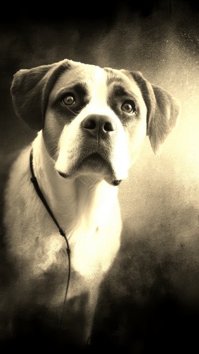 Watercolor Dog Adphones Portrait Close Bulldog Pu 6b095508 C403 45e9 A54c 58352879836e 0 Gigapixel Standard 6x Sepia