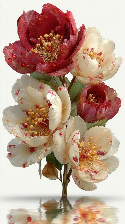 Winter Bouquet Christmas Fresh Flower Isolated On D6c508c9 2a95 418c 94da 2d836393872a 3 Gigapixel Standard 6x