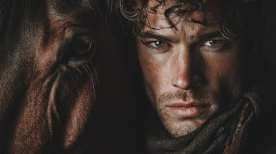 Young Man And Horse. Horse. Ultra Realistic. Photo A38517d3 2ac1 47c8 B616 A03603ab400e 0 Gigapixel Standard 6x