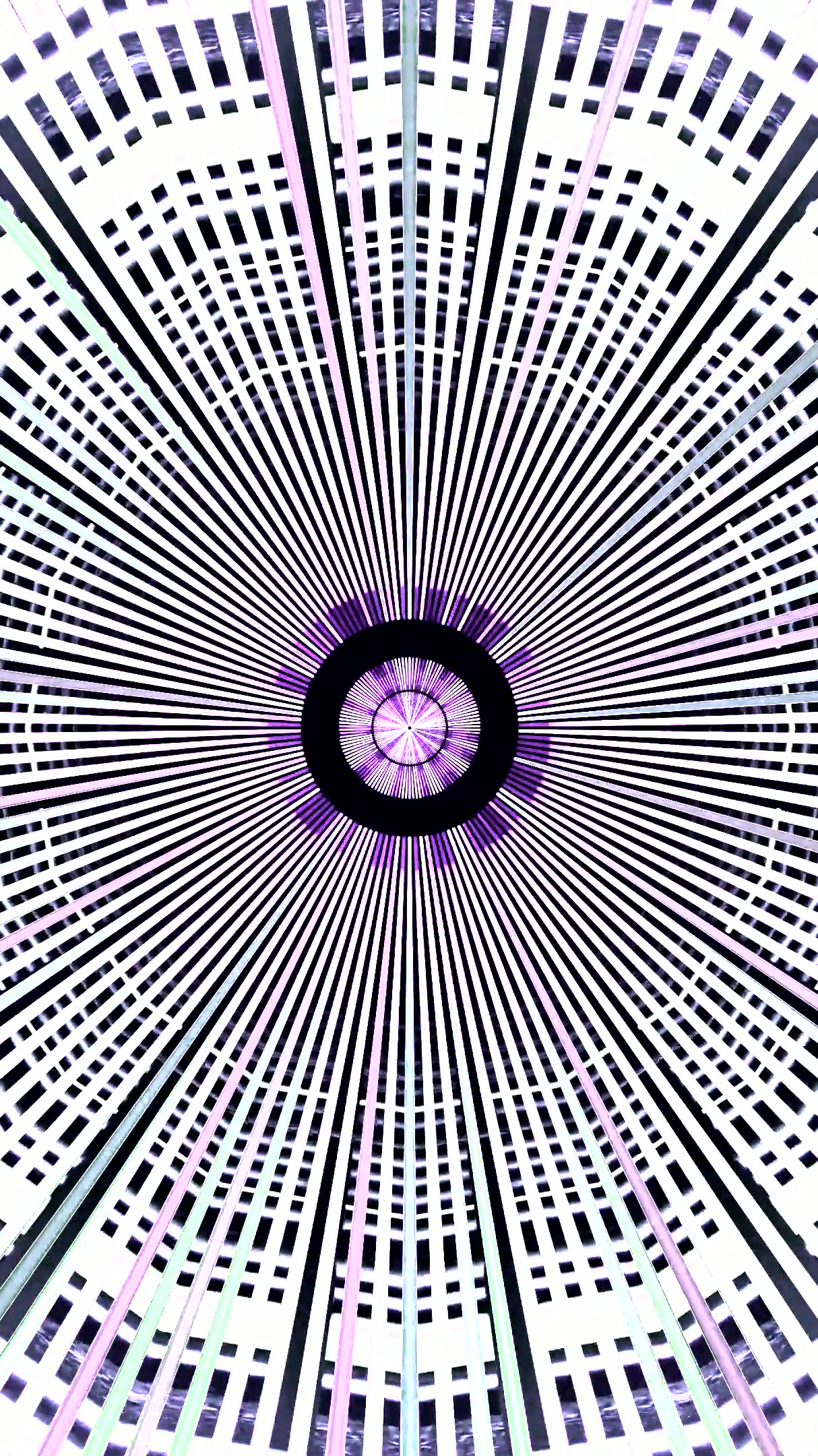 Vibrant tunnel loop screensaver showcasing dynamic patterns and c