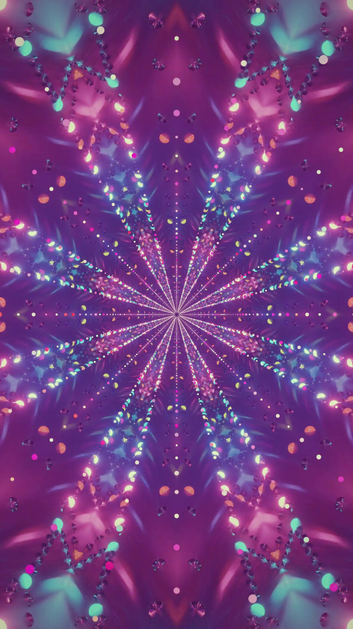 Dynamic tunnel video vj loop screensaver in vibrant colors creati