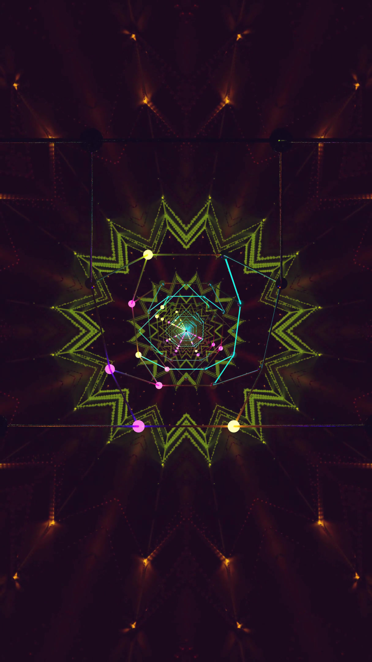 Tunnel VJ loop with seamless visuals for stunning screensaver exp